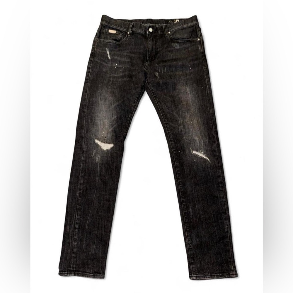 Armani Exchange Men's Dark Gray Slim Jeans